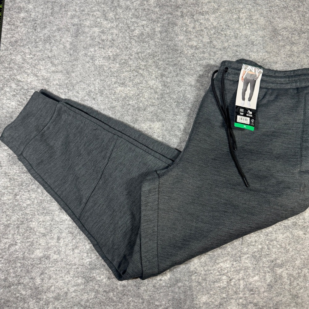 Spyder Active Mens Bonded Fleece Jogger Pants Dark Gray XL SPM798U